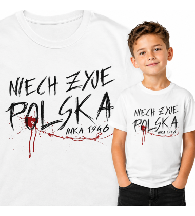 koszulka dziecięca Patriotyczna  NIECH ŻYJE POLSKA